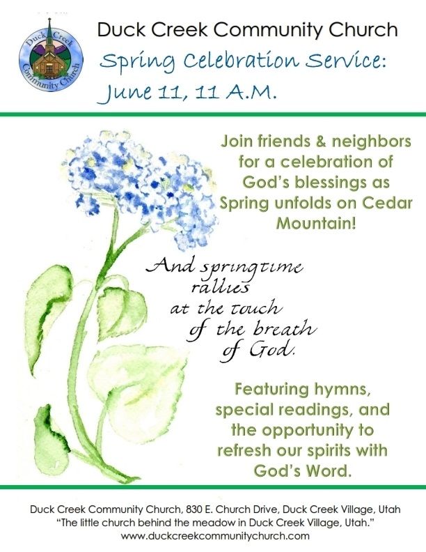 EVERYONE WELCOME TO THIS SPECIAL SERVICE OF SONG AND CELEBRATION AS OUR 