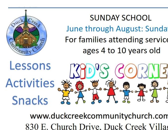 Bring the family to church this summer!